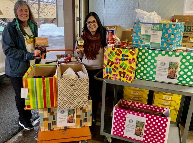  St. Rita of Cascia School students collected 496.6 lbs of donations to help feed guests at Marie's Pantry!🍅🌽 (LOVE the colorfully decorated donation boxes!) St. Rita's is Marie Wilkinson's home church! Kiwanis 'Builders Club' adviser Kim Groom made the delivery.